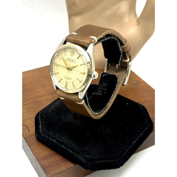 Rolex Oyster Perpetual 6565 Chronometer Men's Watch Swiss Automatic Vintage - Picture 2 of 13